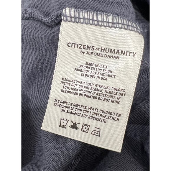 CITIZENS OF HUMANITY ESMAY T-SHIRT DISTRESSED TEE TOP GRAY - Picture 8 of 10